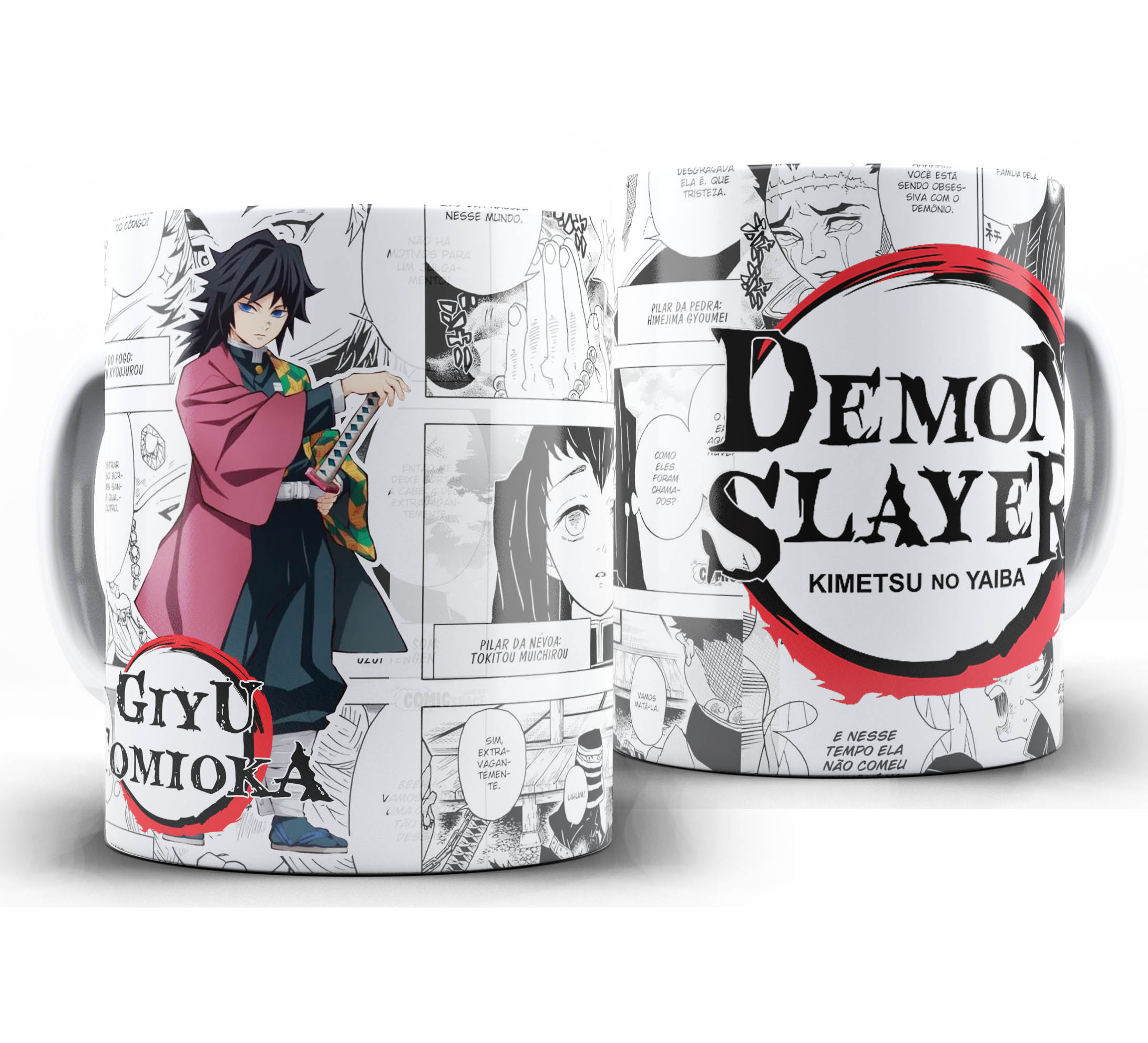 Caneca Anime Manga - Demon Slayer Kimetsu no Yaiba - Giyu Tomioka